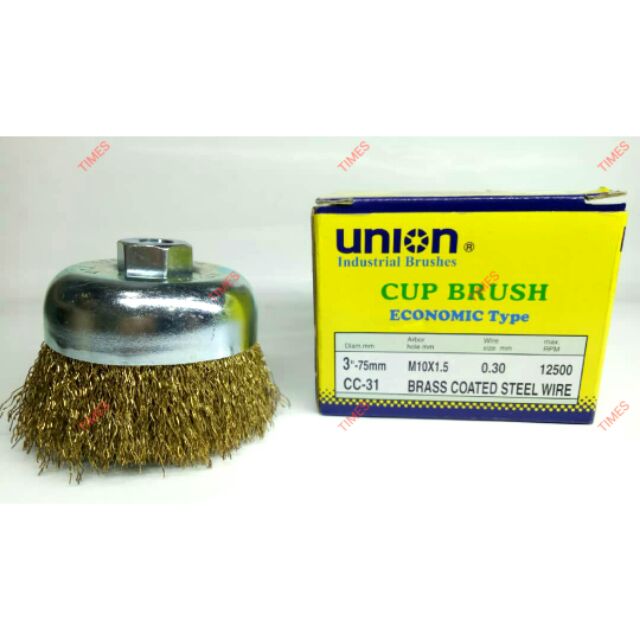 Union Cup Brush 3Xm10X1.5 Brass Cc-31