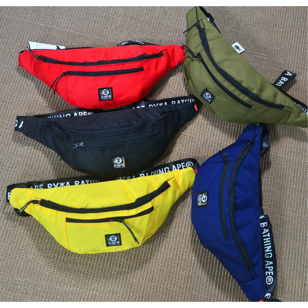 Bape A Bathing Ape Waist Bag For Men Women Shopee Malaysia