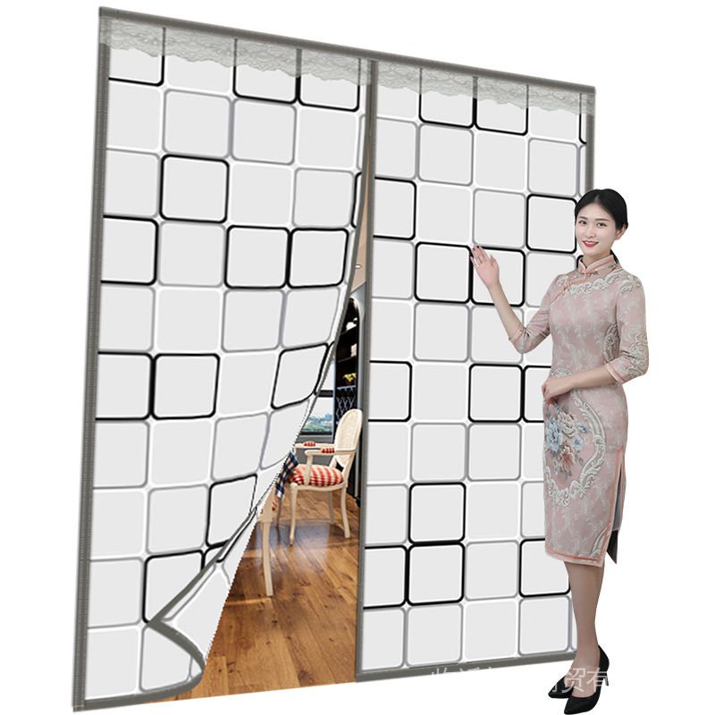 Air Conditioning Door Curtain Coldproof Windproof Partition Kitchen