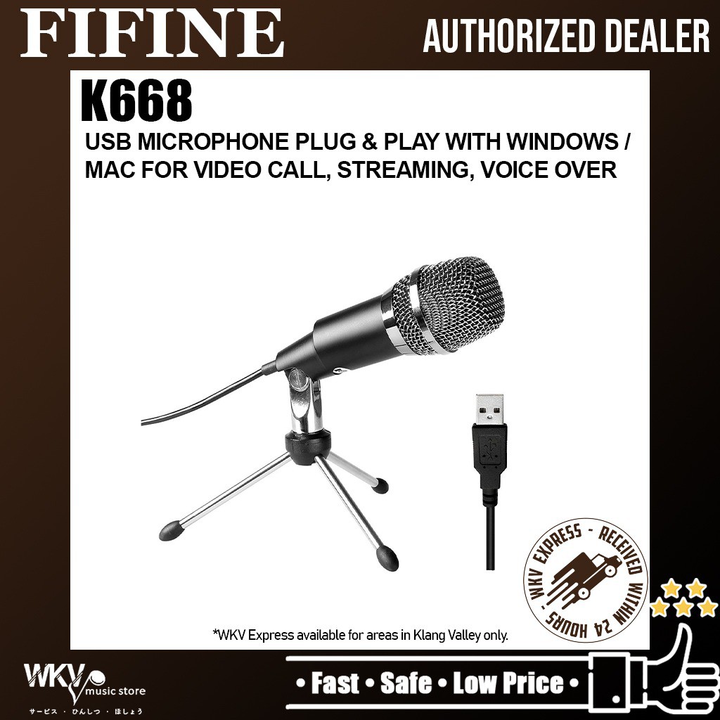 FIFINE K668 USB Microphone (K668 / K-668 / K 668) | Shopee Malaysia