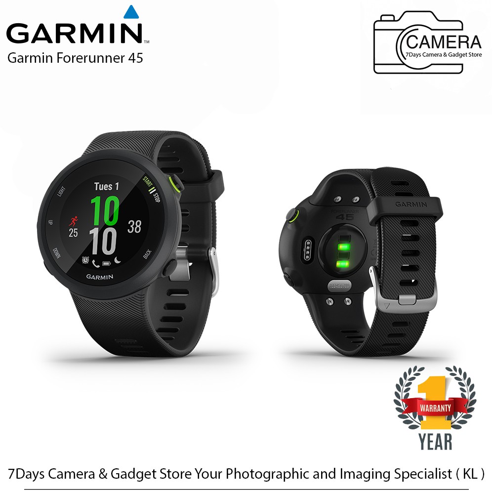 READY STOCK Garmin Forerunner 45 GPS Running Watch 1Year supplier Warranty