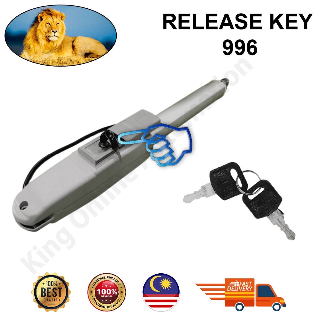 ARM SWING MOTOR RELEASE KEY 996/ AUTO GATE | Shopee Malaysia