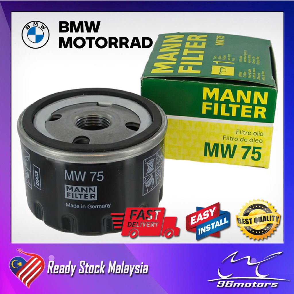 Mann Filter MW 75 SpinOn Oil Filter for BMW Motorcycle BMW S1000RR