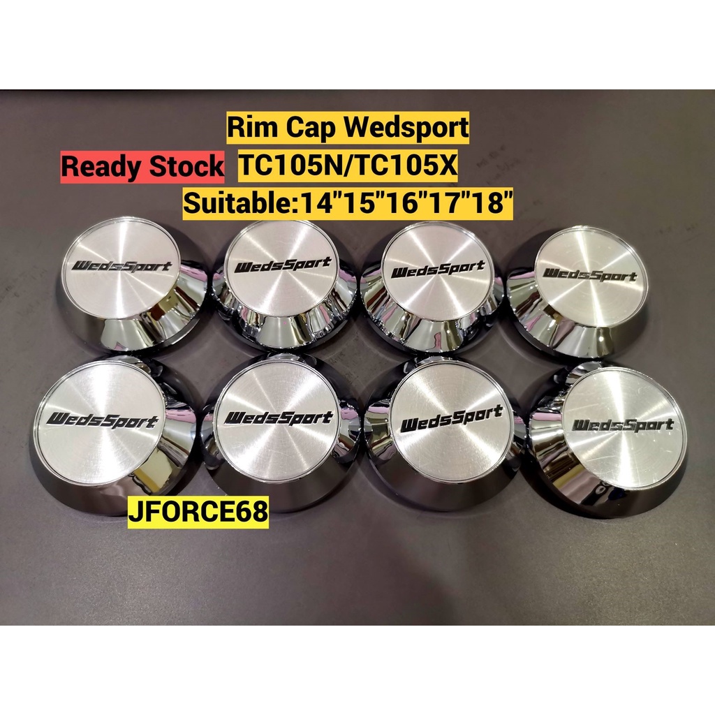 Rim Cap Wedssport Tc105n Tc105x 16/17/18/15 Clip60mm 1set(4pcs) Myvi ...