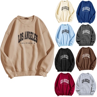 Los Angeles California Letter Print Hoodies Women Graphic Drop