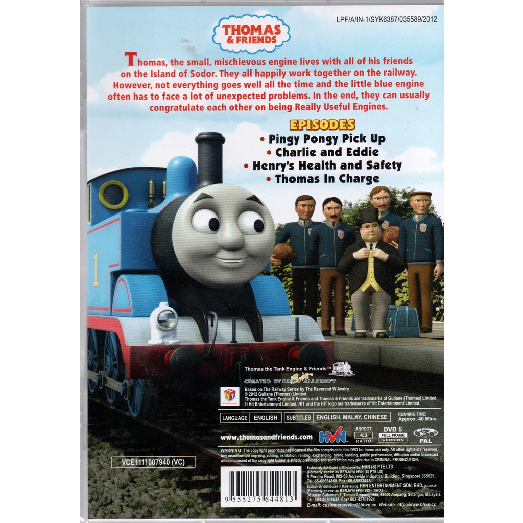 DVD Thomas & Friends - Thomas In Charge (4 Episodes) | Shopee Malaysia