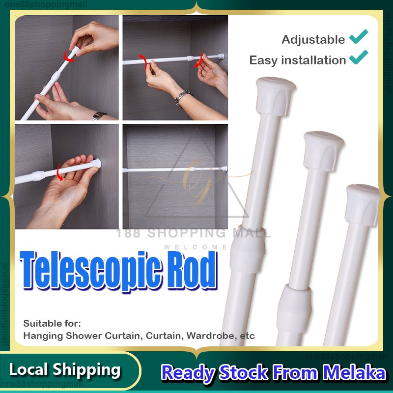 Multi Purpose Loaded Extendable Sticks Telescopic Net Voile Tension ...