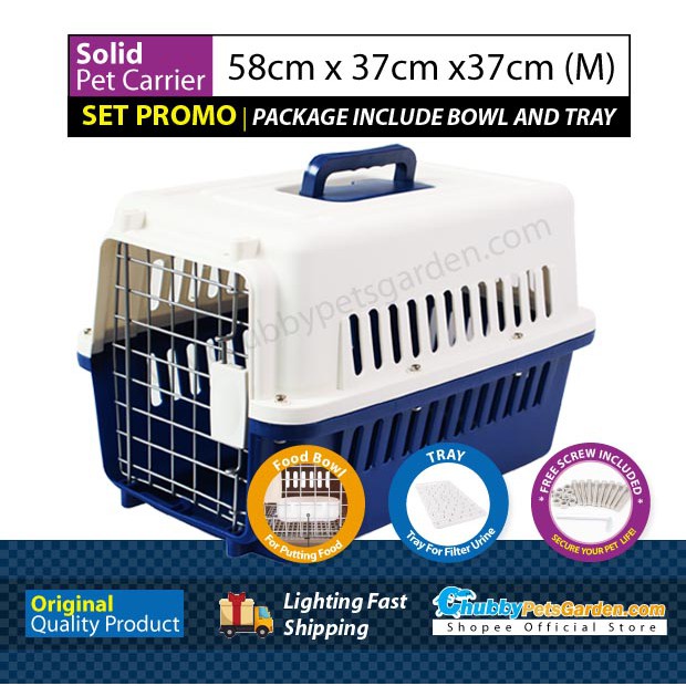 Pet Carrier SET PROMO Cat Dog Travel Kucing MEDIUM SET Shopee Malaysia