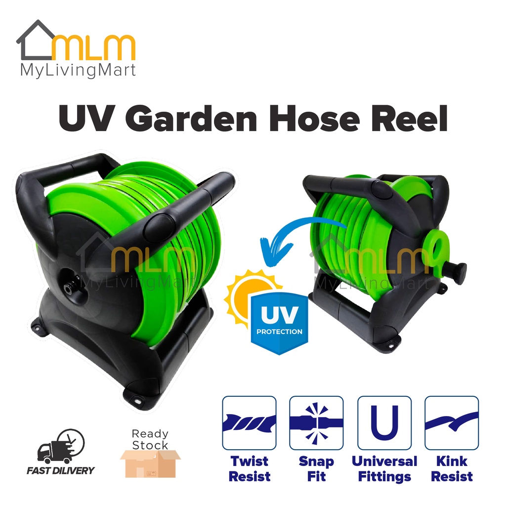 VIP Stackable Garden Hose Reel Set 20Meter 15Meter with wall mounting