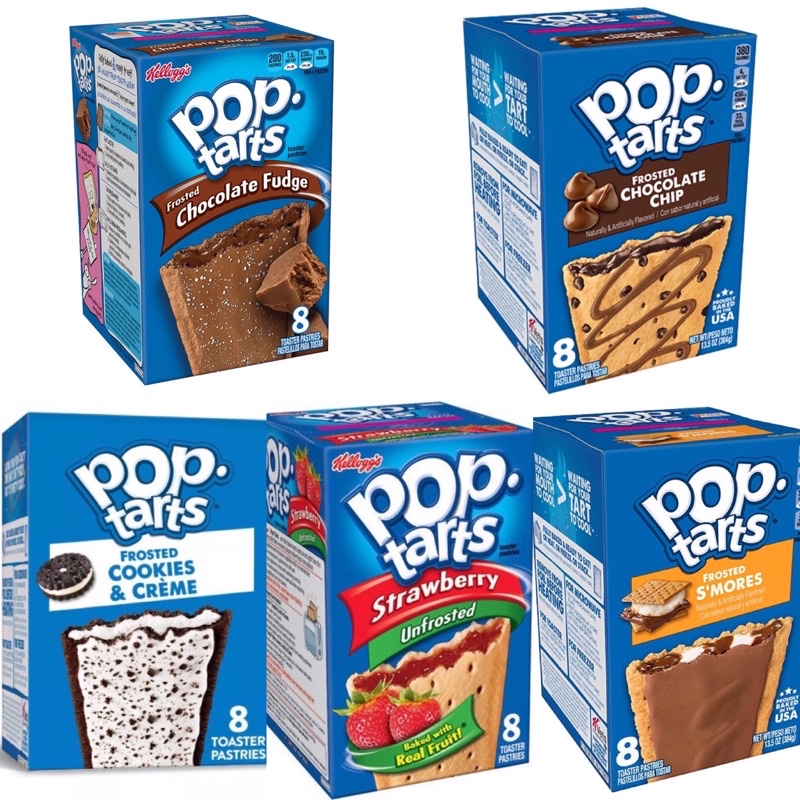 Kellogg's Pop-Tarts Frosted Cookies and Creme Toaster Pastries, 8