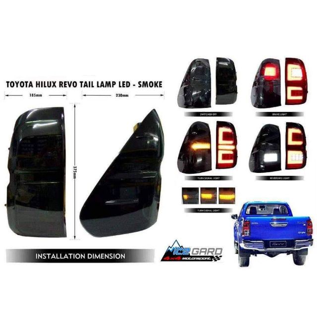 TOYOTA HILUX REVO REAR LAMP LIGHBAR LED | Shopee Malaysia