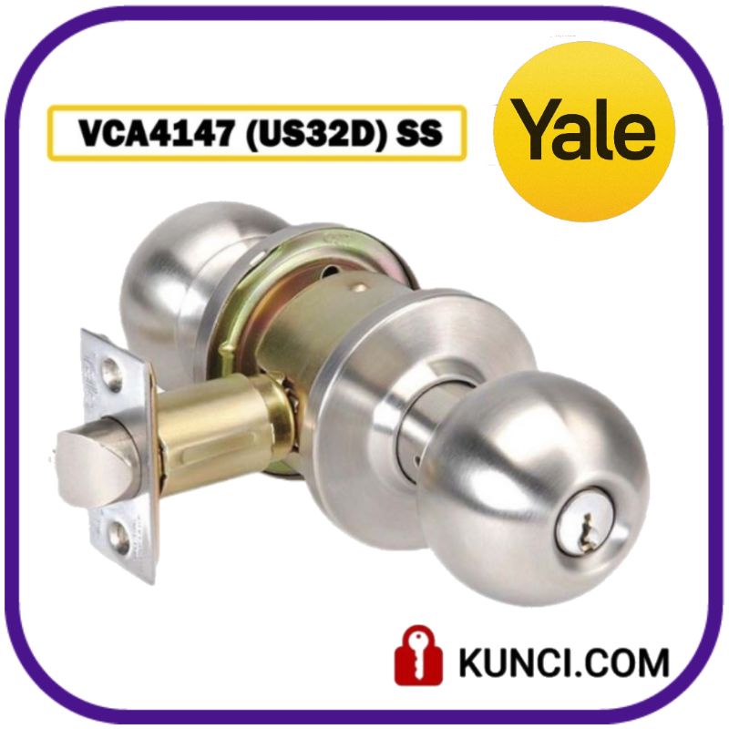 ORIGINAL YALE CYLINDRICAL DOOR LOCK VCA 4147/4142 | Shopee Malaysia