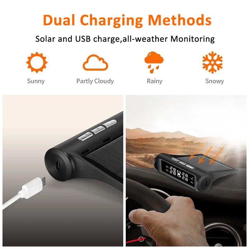 MEEGOO TPMS Tyre Pressure Monitor Car Wireless Tpms Tyre Pressure ...