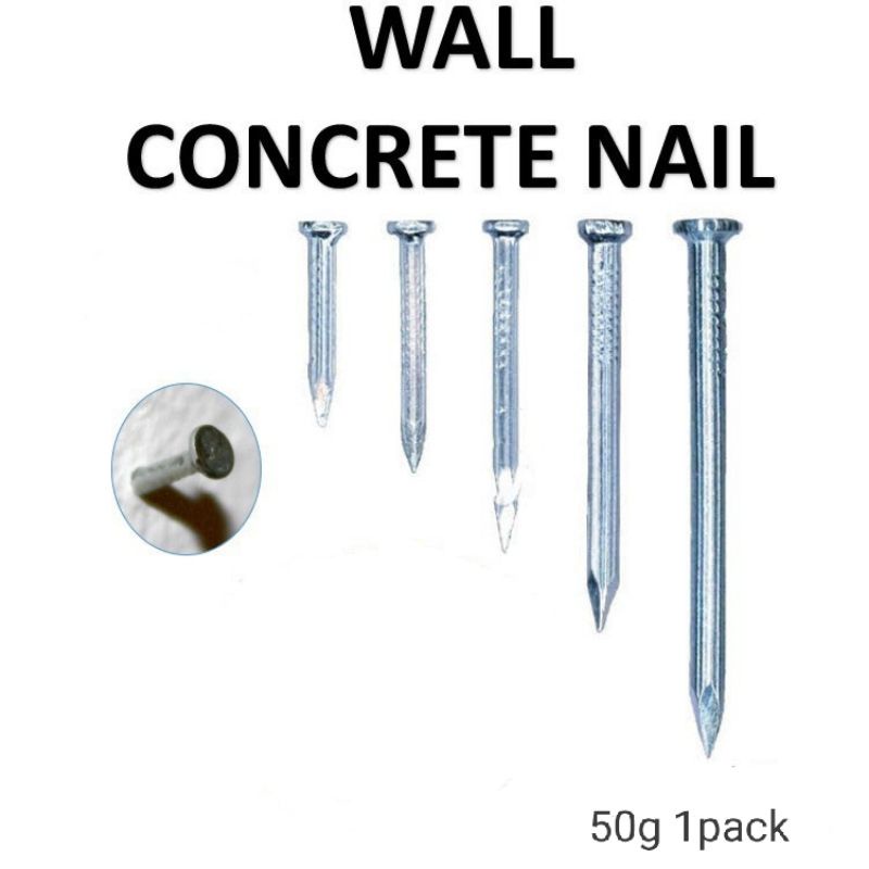 🎉READY STOCK🎉 [ 1 UNIT ] CONCRETE NAIL / WALL NAIL / PAKU SIMEN/ PAKU