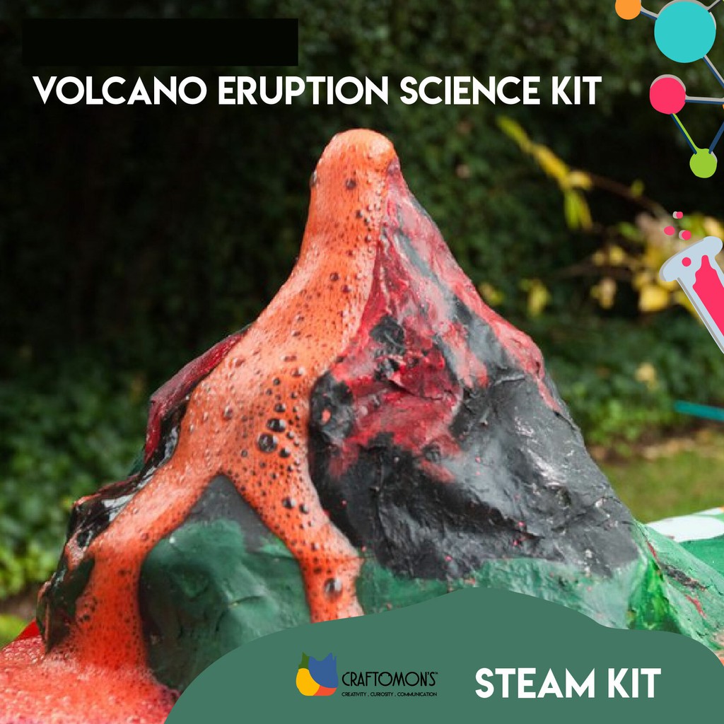 STEAM Craft _ Volcano Eruption Science Kit / STEAM Activity / Volcano ...