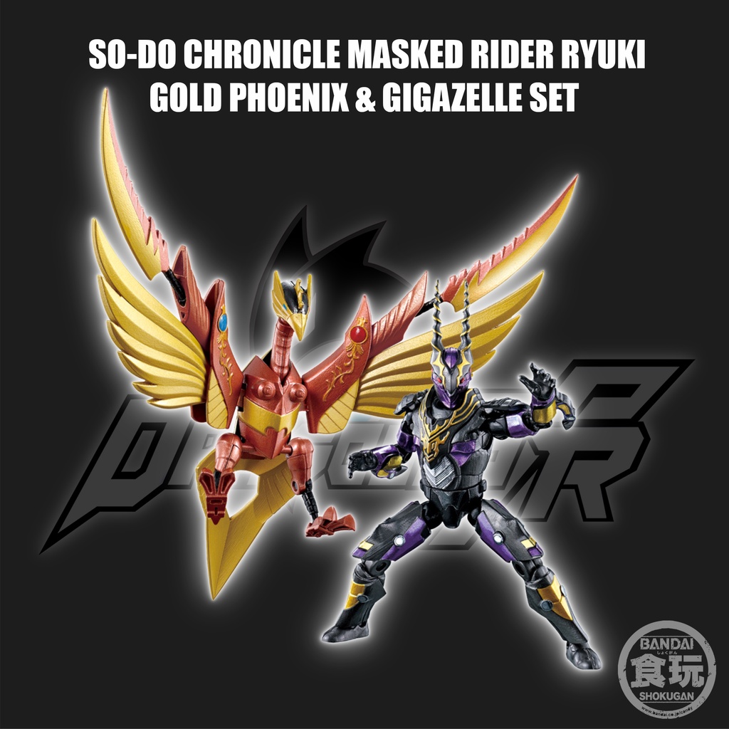 [Preorder] SO-DO CHRONICLE KAMEN RIDER RYUKI GOLD PHOENIX & GIGAZELLE ...