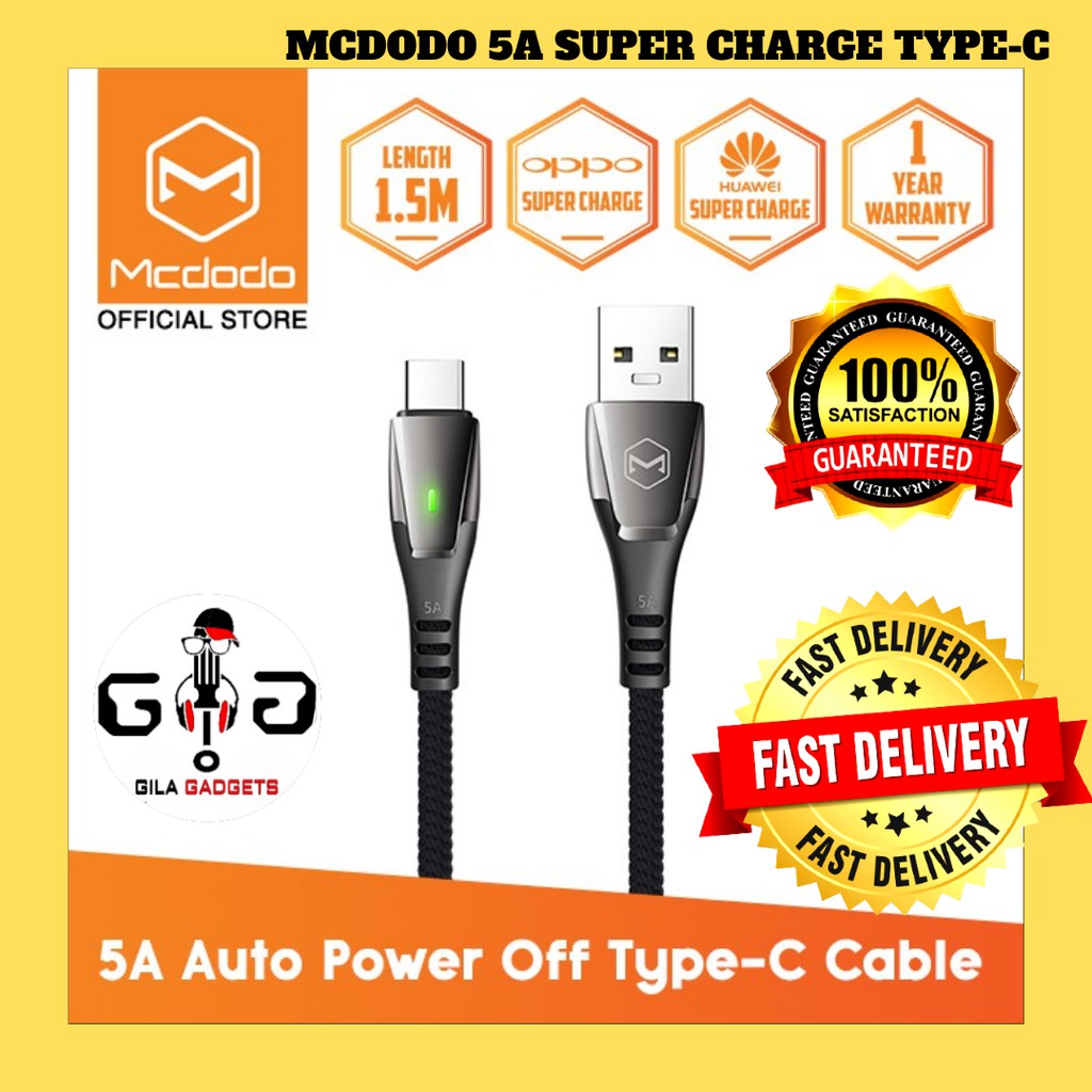 Xero Global 3ft Super Charge USB-C To Type-A Cable - 5 Amp Fast Charge & Data Sync (USB 2.0, Braided)