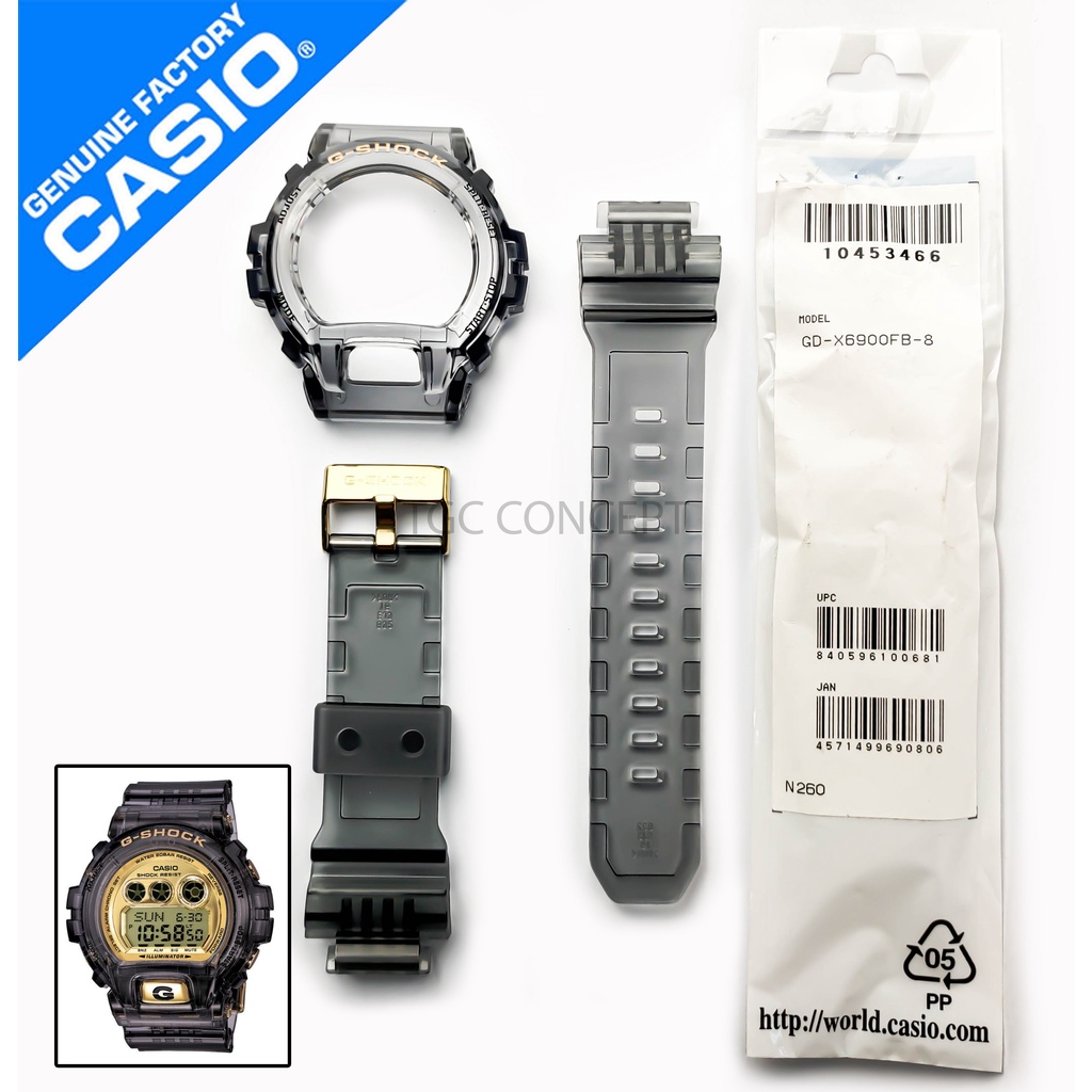 ORIGINAL BAND BEZEL REPLACEMENT PART FOR WATCH G SHOCK GD X6900FB 8 GDX6900FB 8 GD X6900 JELLY READY STOCK