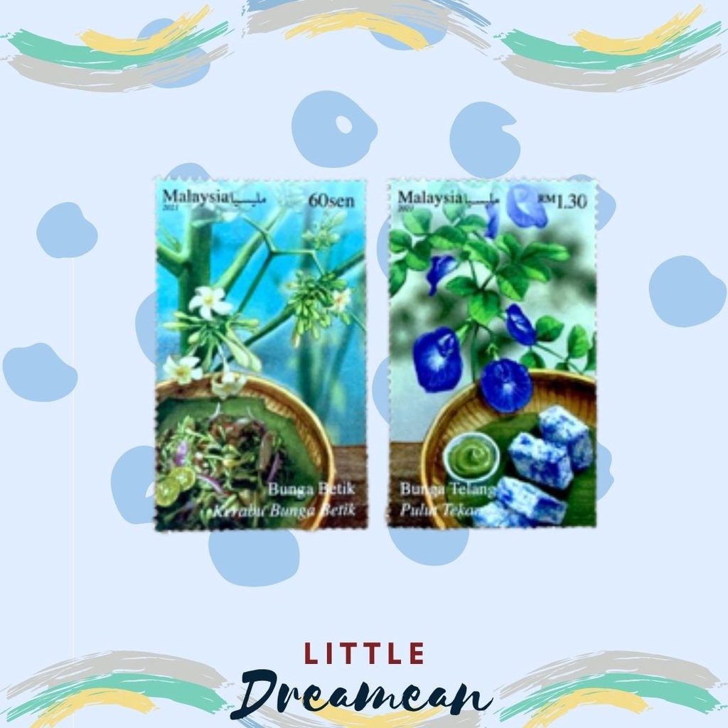 New Stamp Edible Flowers Malaysia Stamp 2021 / Bunga boleh Dimakan