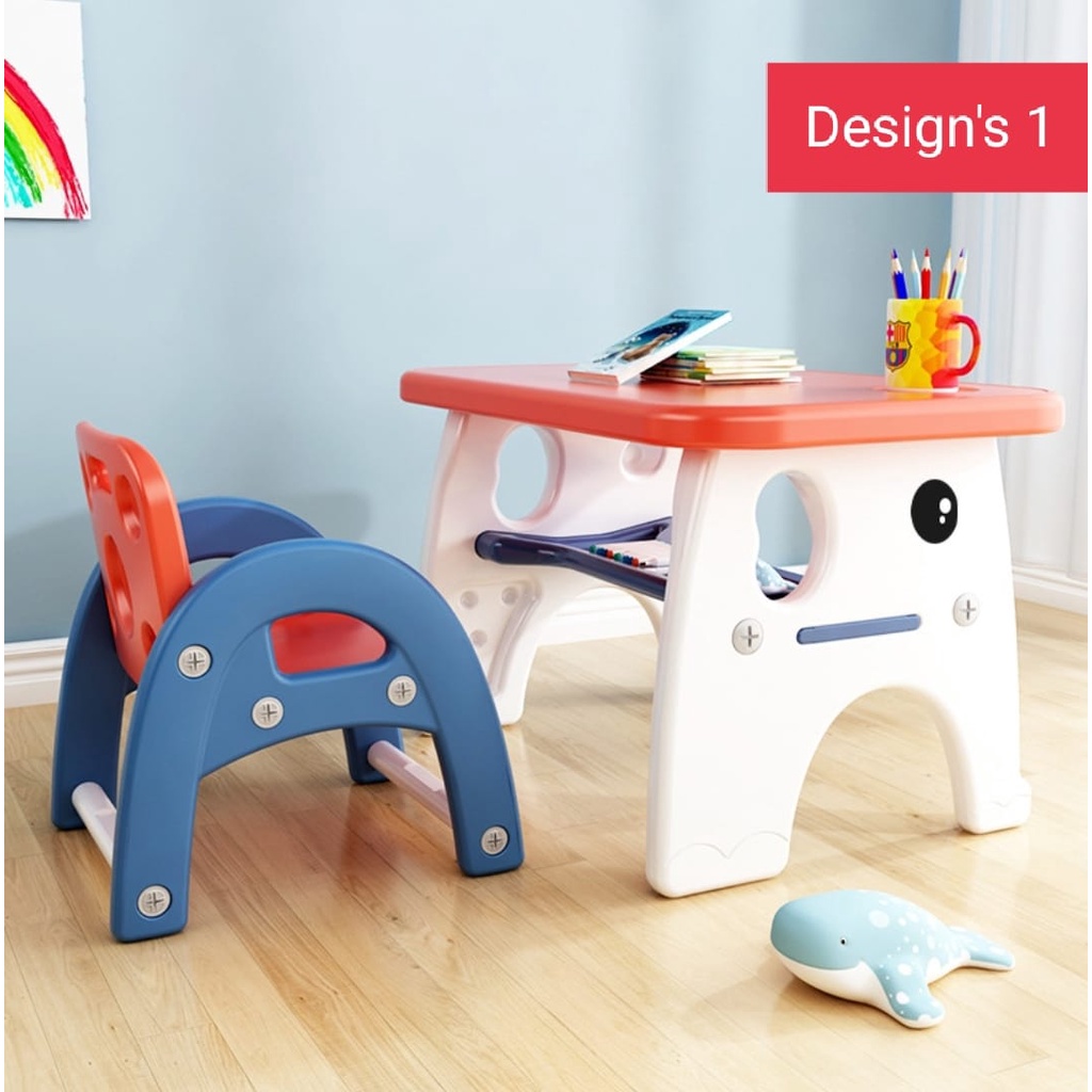 Premium Kids Table & Chair Set Multipurpose Study Table Set for Baby ...