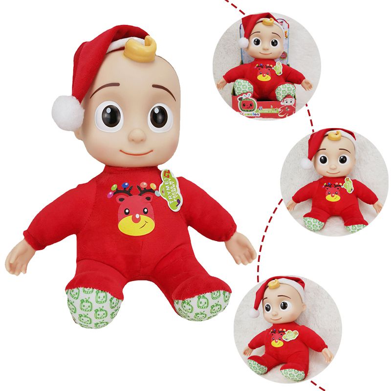 Cocomelon Christmas Pvc Doll Sing Music Box With Nine Kinds Of Music ...