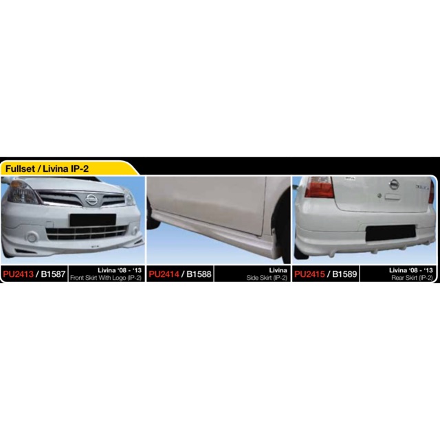 Nissan Livina 2011 2012 2013 impul V2 bodykit body kit front side rear