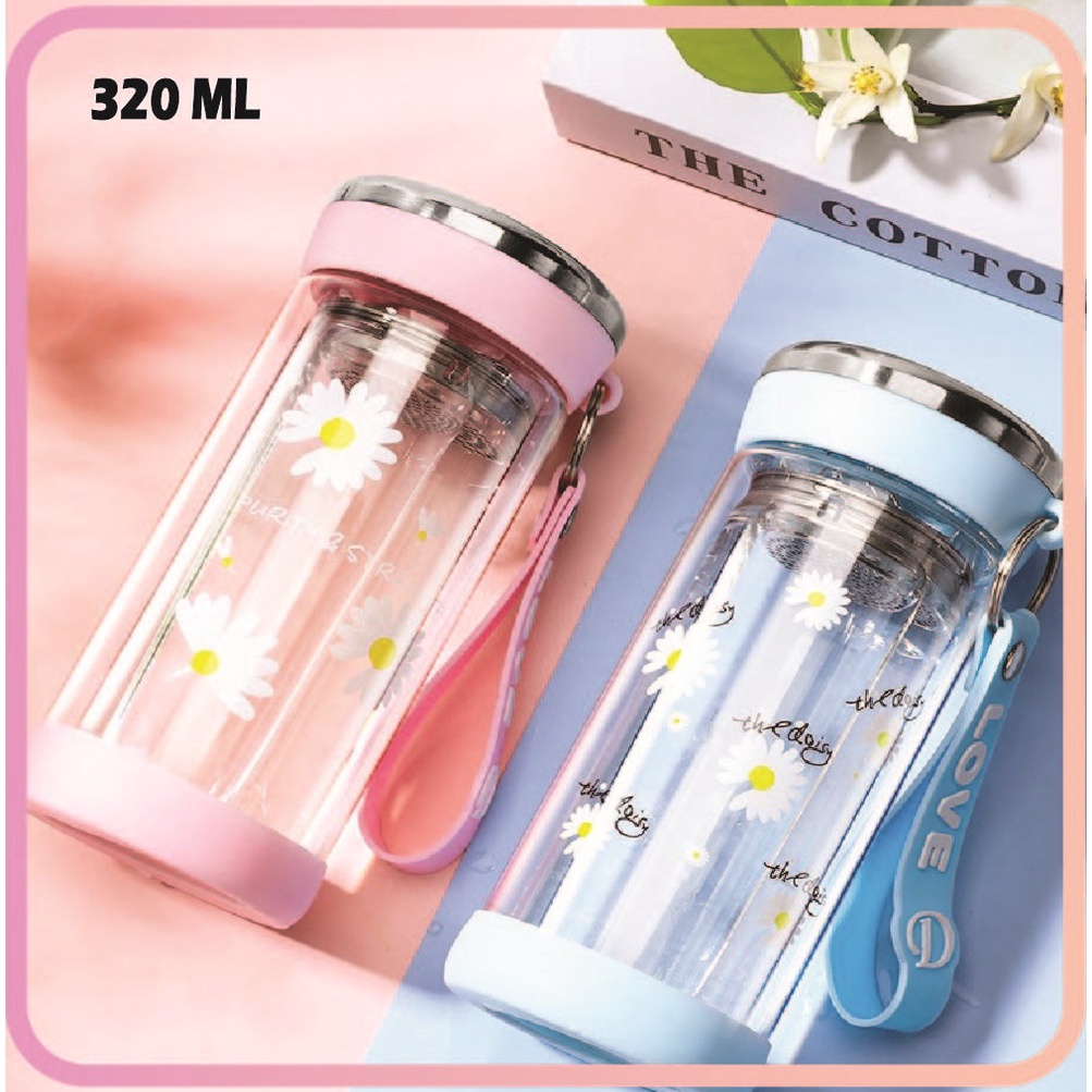 300420ml High Grade Double Layer Tempered Glass Bottle Cup Separation