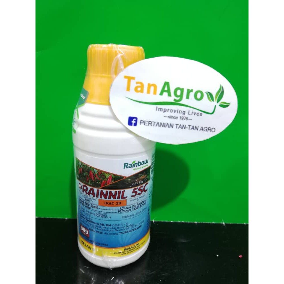 👉🏻ORIGINAL👈🏻 Insecticide Rainbow Rainnil 5SC (A.i fipronil 5%) 250ml ...