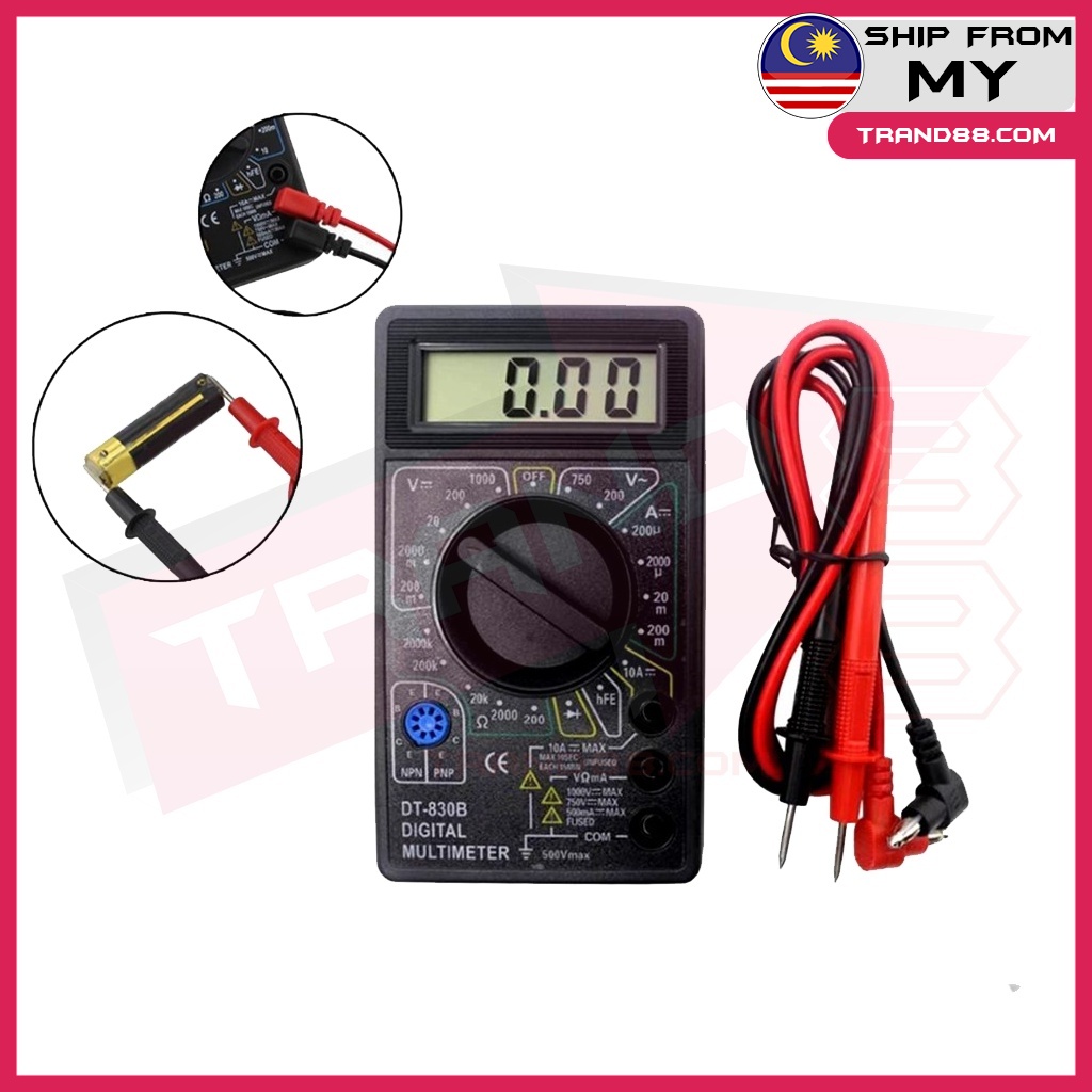 Trand88 DT830B Digital Multimeter Voltmeter Multitester Avometer