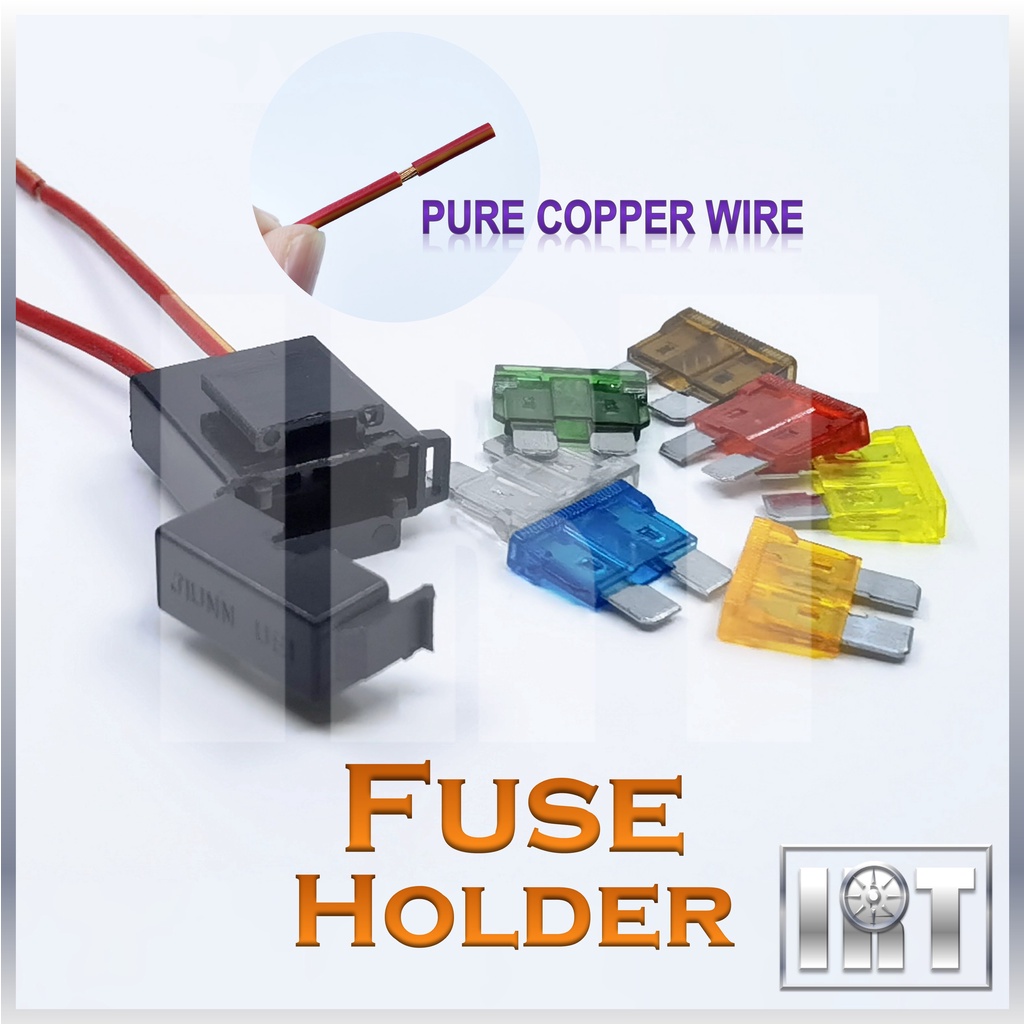 Fuse Holder Bulb Socket Wire Connector Lamp Fius Kereta Wayar Plug In ...