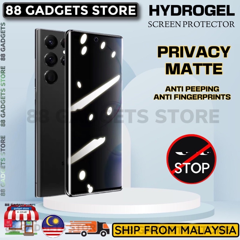 Samsung S25 / S24 / FE / Ultra / Plus / + / S23 FE / S23 / S22 / S21+ / S21 Privacy Matte