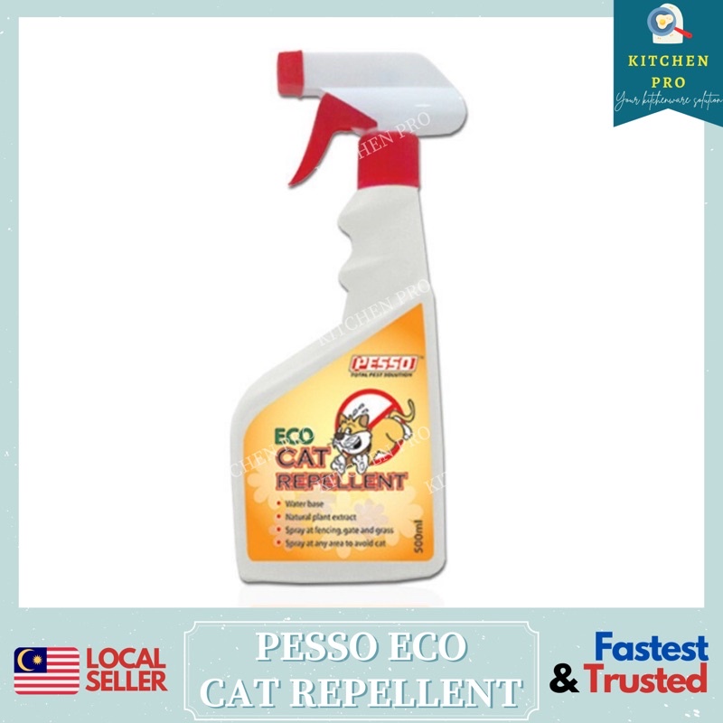 𝐊𝐈𝐓𝐂𝐇𝐄𝐍 𝐏𝐑𝐎 PESSO Eco Cat Repellent 500ml/ Halau Kucing Natural Plant