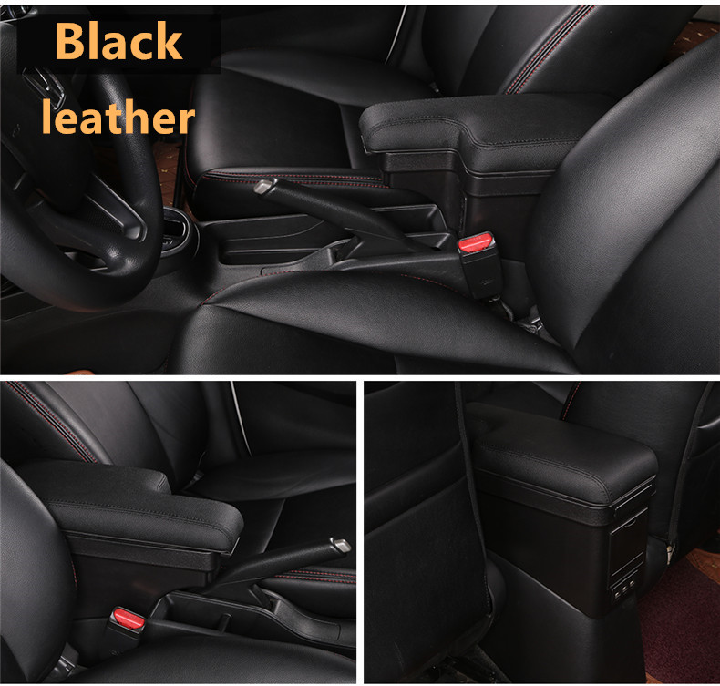 Honda Fit Jazz GK5 Armrest Box with Cup Holder Car Armrest Box with usb
