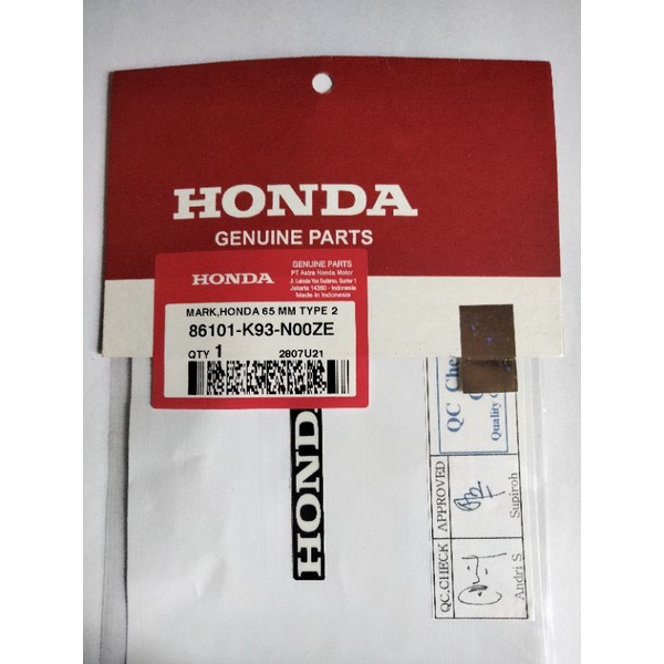 Original AHM Honda Mark Sticker | Shopee Malaysia