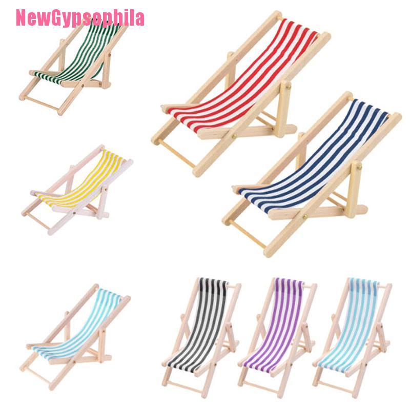 [NewGypsophila] 1Pc 112 Dollhouse Miniature Wooden Lounge Chair