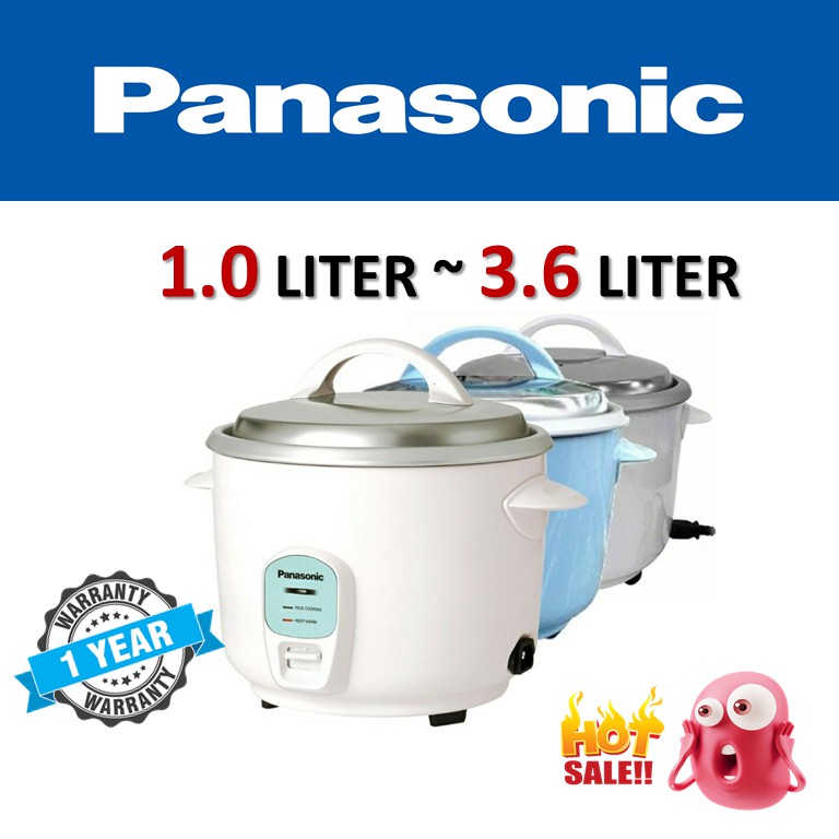 Panasonic Conventional Rice Cooker 4 sizes 1.0L/1.8L/2.8L/3.6L Random