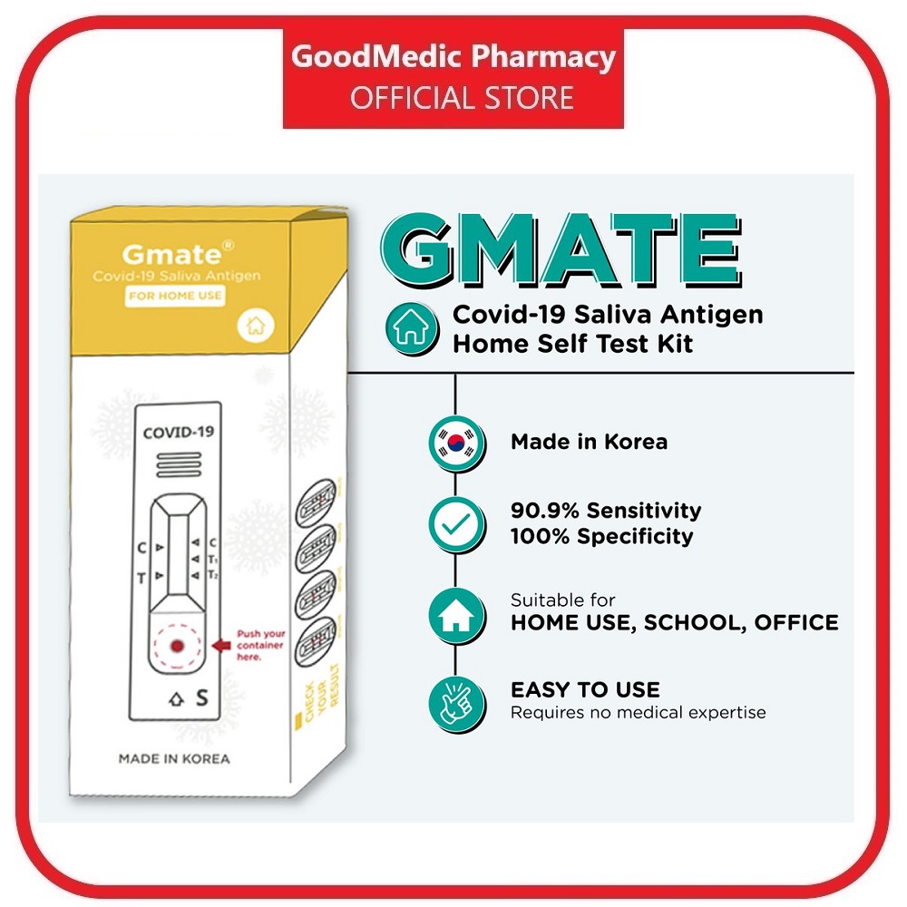 GMATE Covid Saliva Home Test Kit 1s (Imported from Korea) Shopee Malaysia