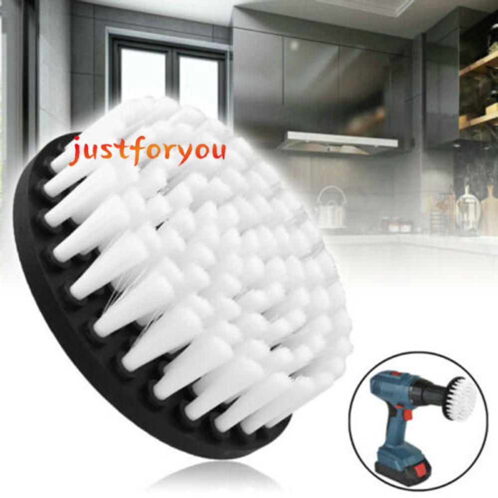 Electric Drill Brush White 4in Cleaning Glass Spare Carpets Leather