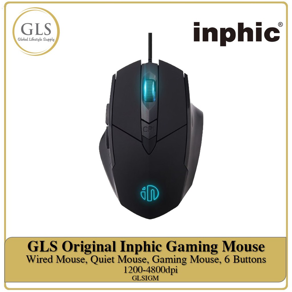 GLS Original Inphic Wired Gaming Mouse Quiet Type Quality Mouse GLSIGM ...