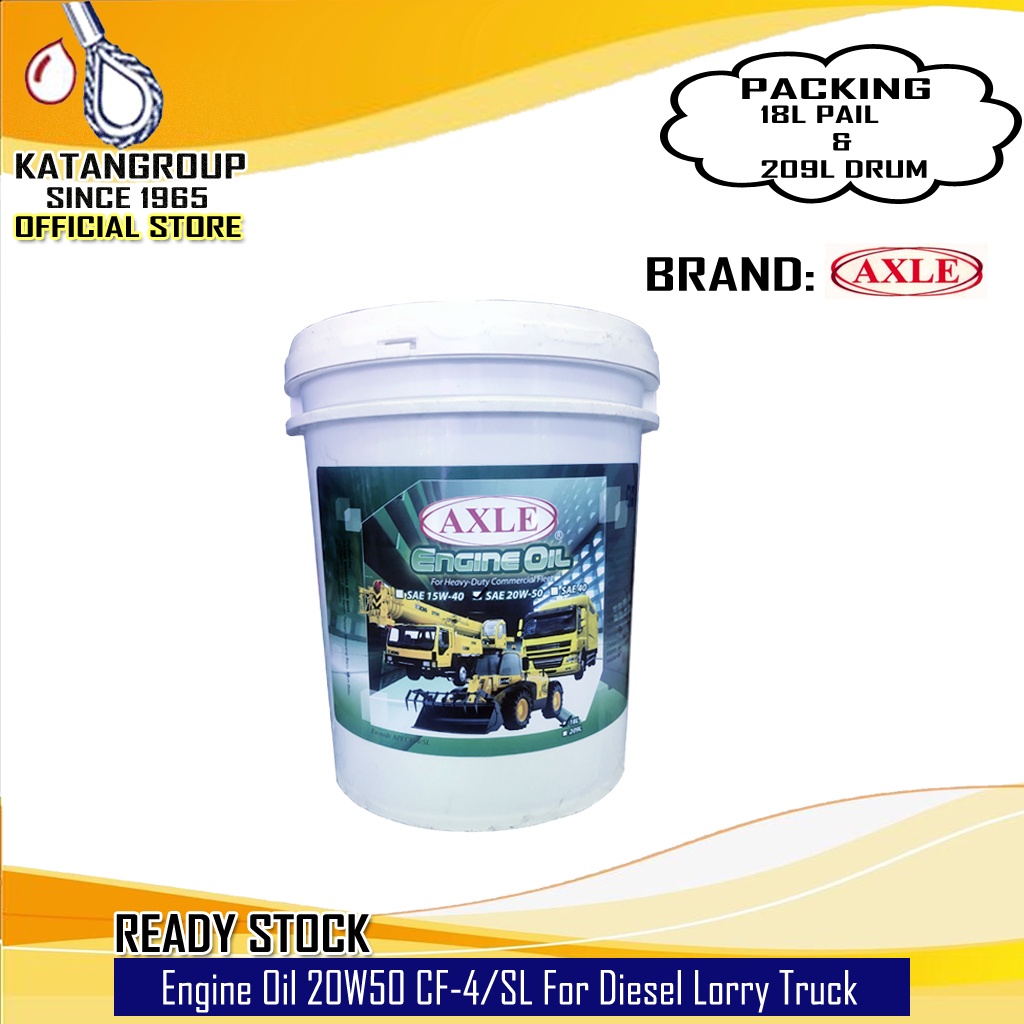 Axle Engine Oil 20W50 CF4/SL For Diesel Lorry Truck Shopee Malaysia