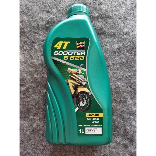 Hirev 4T scooter S623 10W30 Engine Oil 4T Minyak Hitam Enjin Lubricant HIREV Original Shopee
