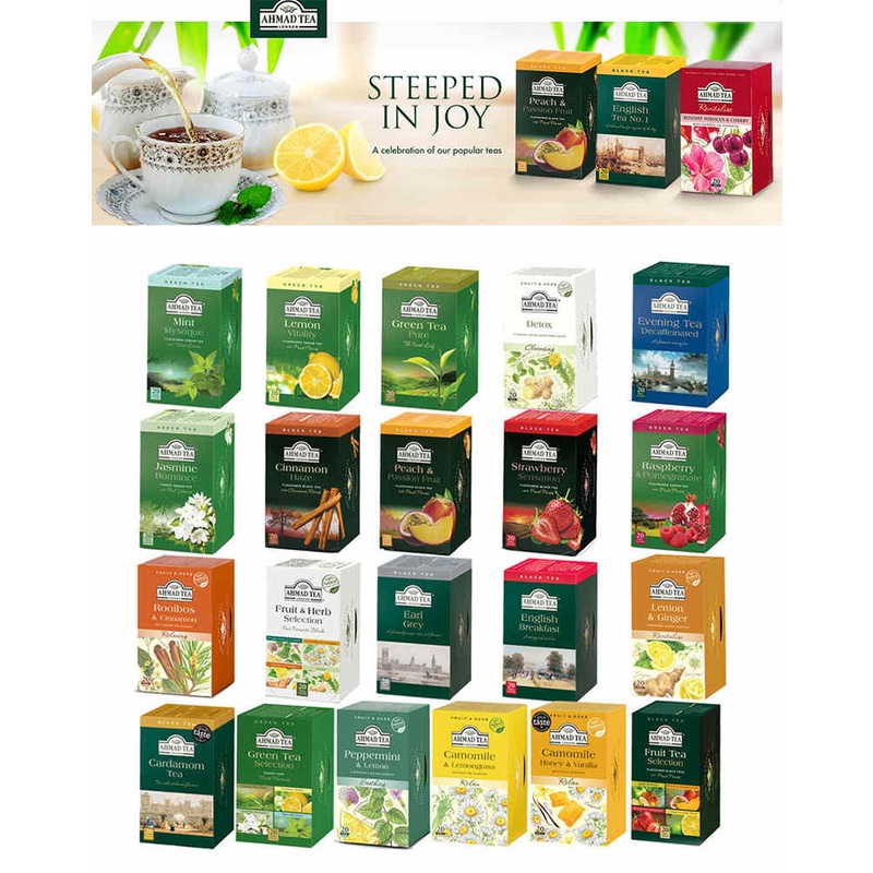 [MD Keto] tea bag ahmad tea English breakfast Earl Grey Green Tea ...