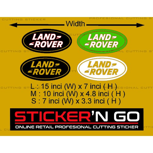 STICKER CUTTING CUSTOM LAND ROVER DESIGN | Shopee Malaysia