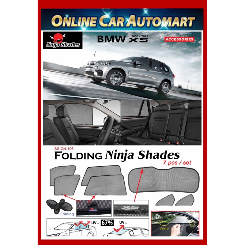 BMW X5 Magnetic Ninja Sun Shade SunShade (7pcs) | Shopee Malaysia