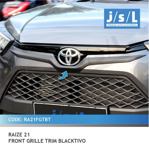 HITAM Toyota Raize Accessories List Cover Front Grill Black JSL ...