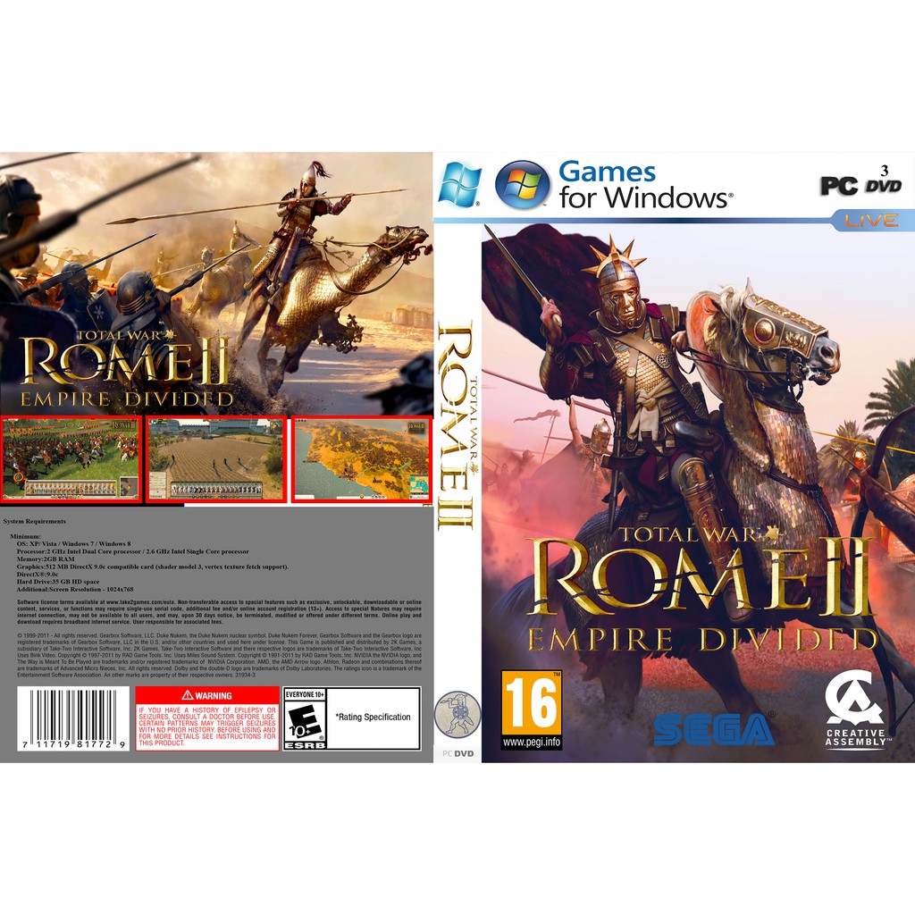 Total War: ROME II - Empire Divided PC GAME [Offline] | Shopee Malaysia