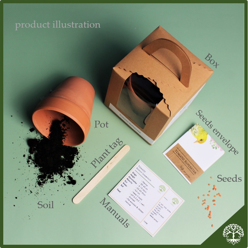 Corporate Gift - Earthy Gift Starter Kit French Marigold | Door Gift ...