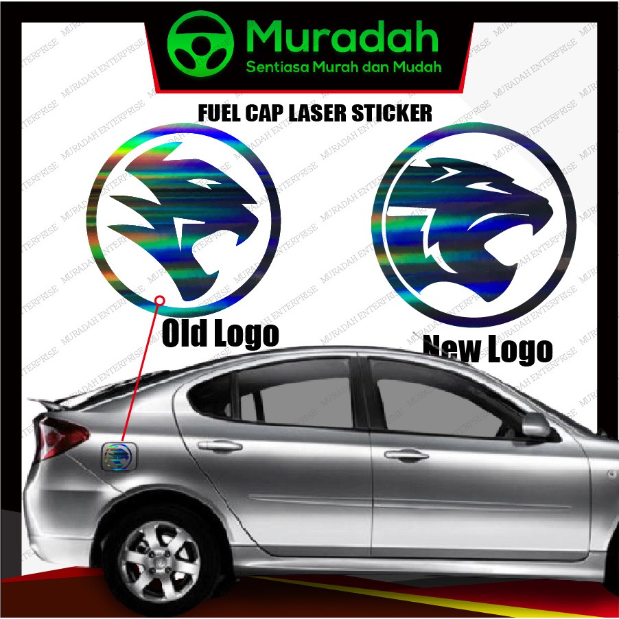 [MY Ready Stock]LASER PROTON LOGO High Grade Car Sticker fuel cap