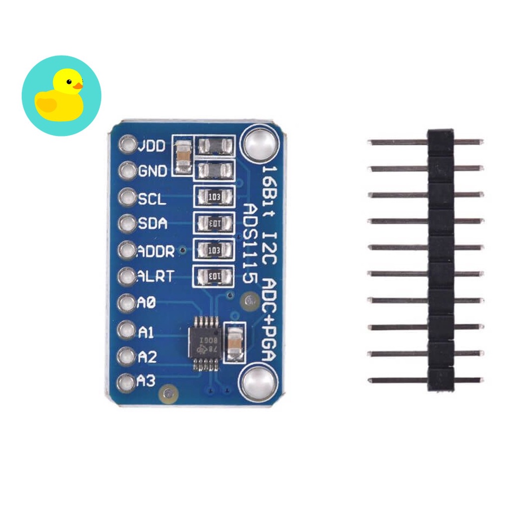 ADS1115 4 Channels 16 Bit ADC Analog To Digital Converter Module ...