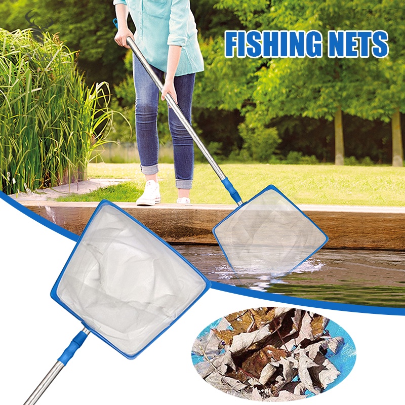 Detachable Pool Cleaning Net with Metal Telescopic Pole Lightweight